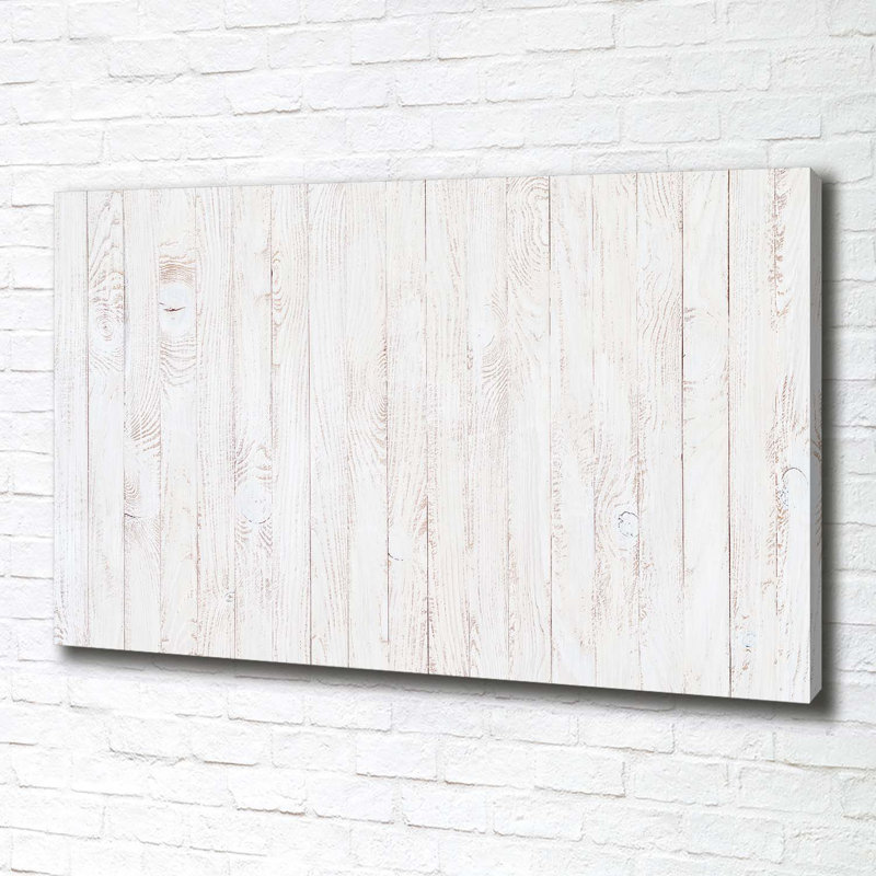 Wooden Background - Wrapped Canvas Print