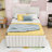 Elegant Velvet Upholstered Bed with Twin Trundle-1428852804-1428852807