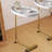 Lakayla 23.62" White C-shape Design End table, Side Table