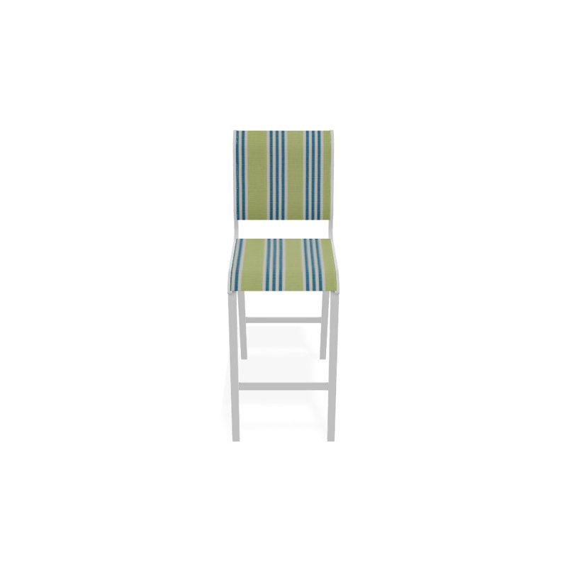 Tabouret de bar 29,5 po Holna, Blanc texturé, Lime