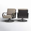 Chaise de patio pivotante avec coussins Aleira-531183343