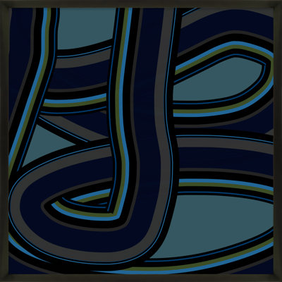 Stone Blue Twist Print by Jacques Pilon