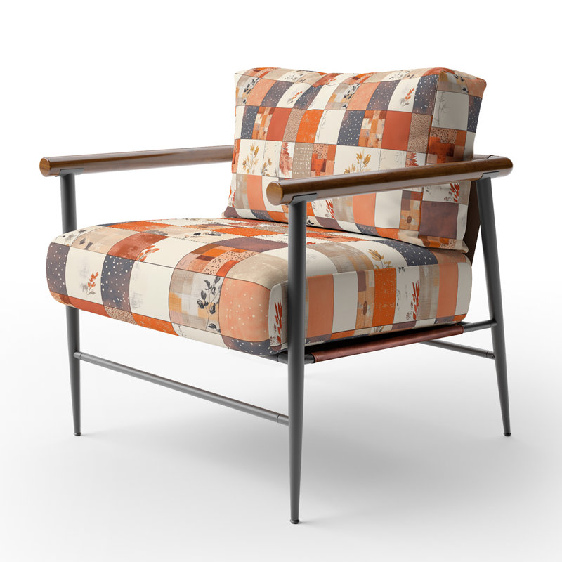 Chaise rembourrée Patchwork