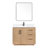 Cloverfield 42 " W Freestanding Standard Free Standing 1 Single Vanity Bathroom Vanity With Cultured Marble Top with Mirror-93496110-93496111