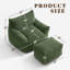 Fauteuil à billes à compression avec repose-pieds, grand canapé-lit en mousse à mémoire de forme confortable-2064301256