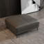 Chaise avec accoudoirs avec repose-pieds noir en cuir véritable avec repose-pieds-2020482511