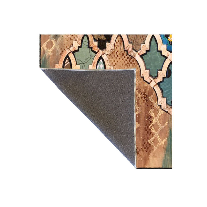 Tapis tissé à motif moderne avec motif à losanges Creative Brown, Tapis de couloir 2 pi 6 po x 6 pi 7 po inclus
