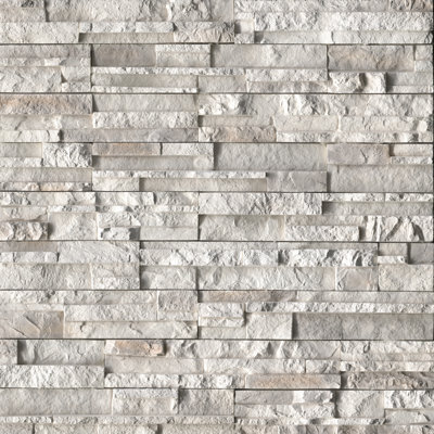 Terraforma Dante Frostel Manufactured Stacked Stone Panel Wall Tile Assorted Sizes (15 Pieces, 5.4 sq. ft. per Box)