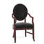 Upholstered King Louis Back Arm Chair-60273239-60273207