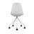 Harsimar Modern Armless Office Task Chair with Upholstered Fabric Seat, Padded Cushion, and Rolling Metal Base-975277859