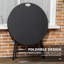 Round Metal Folding Outdoor Bistro Table , 80cm cm W 80cm cm D
