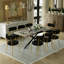 Table de salle à manger rectangulaire extensible de 55,11 po à 70,86 po avec 4 chaises-1921772929-1921772942