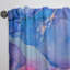 Art abstrait liquide bleu et rose - Rideau en velours moderne - obscurcissant - 1 panneau-90564119