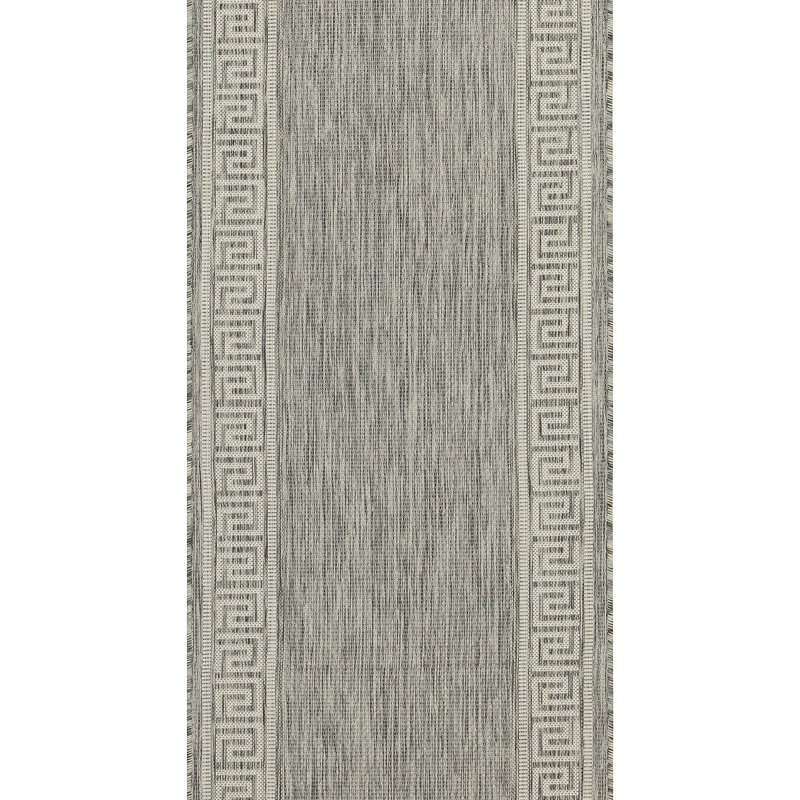 Sunshine Indoor/Outdoor Area Rug, Rectangle 5'3" x 7'3", Silver