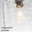 Luminaire suspendu en verre martelé 1 lumière