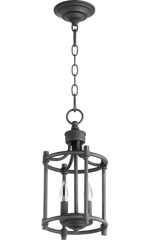 Luminaire suspendu cylindrique unique 2 lumières Ayana