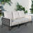 Hudson Aluminum Patio Sofa With Cushions