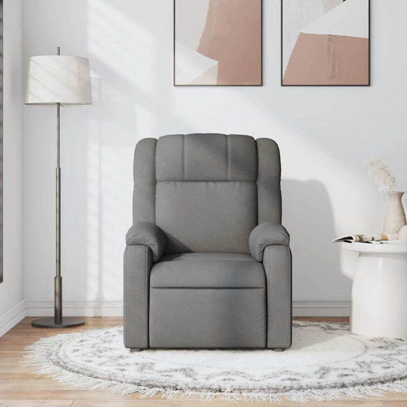 Fauteuil de massage inclinable gris foncé, Gris
