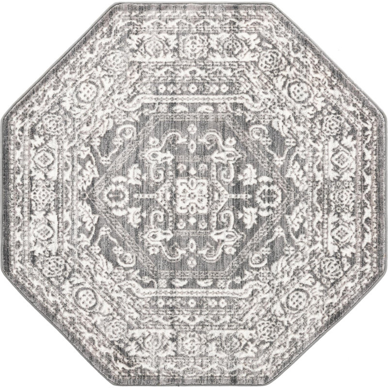 Oriental Indoor Rug, Octagon 5'3"