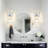Crystal Vanity Light Fixture - 1 Light Wall Sconce For Bathroom Over Mirror With Clear Crystal Shade - Hardwired Installation - Compatible With LED CFL Incandescent Halogen Bulbs - Durable Aluminum Construction-1803467763