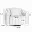 Fauteuil demi-tonneau pivotant rembourré-1232068601