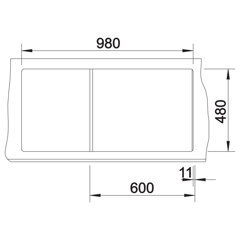 Zia 1.5 Bowl Inset Kitchen Sink, Volcano Grey, 202mm H x 500mm W x 1000mm L