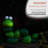 16"H Caterpillar Solar Statue with Light-Up Eyes