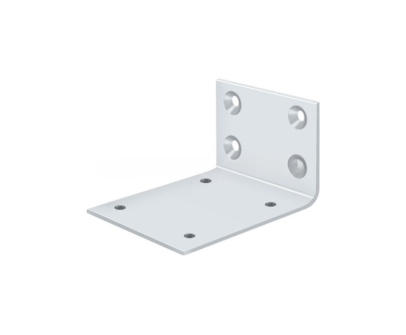 Deltana JB-DASH95USP Jamb Bracket for Double Acting Floor Hinge - Primer Gray, Prime Coat White