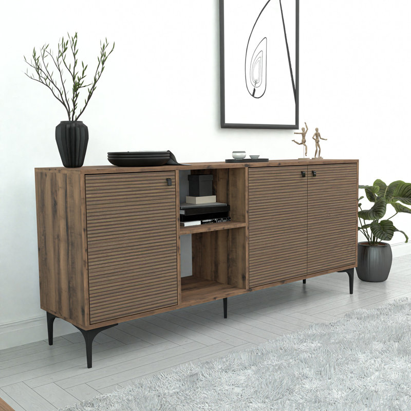 Mezza 80cm Console Table, Walnut