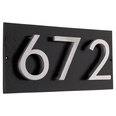 Floating 1-Line Wall Address Plaque