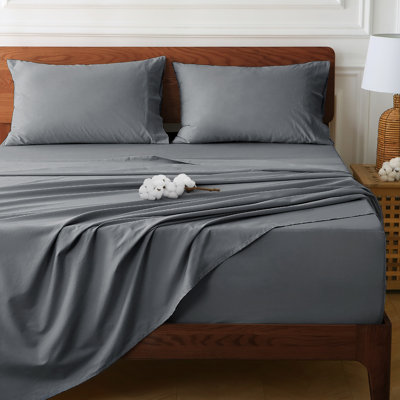 400 Thread Count 100% Cotton Extra Deep Pocket Sheet Set, Fits 18"-24" Mattresses