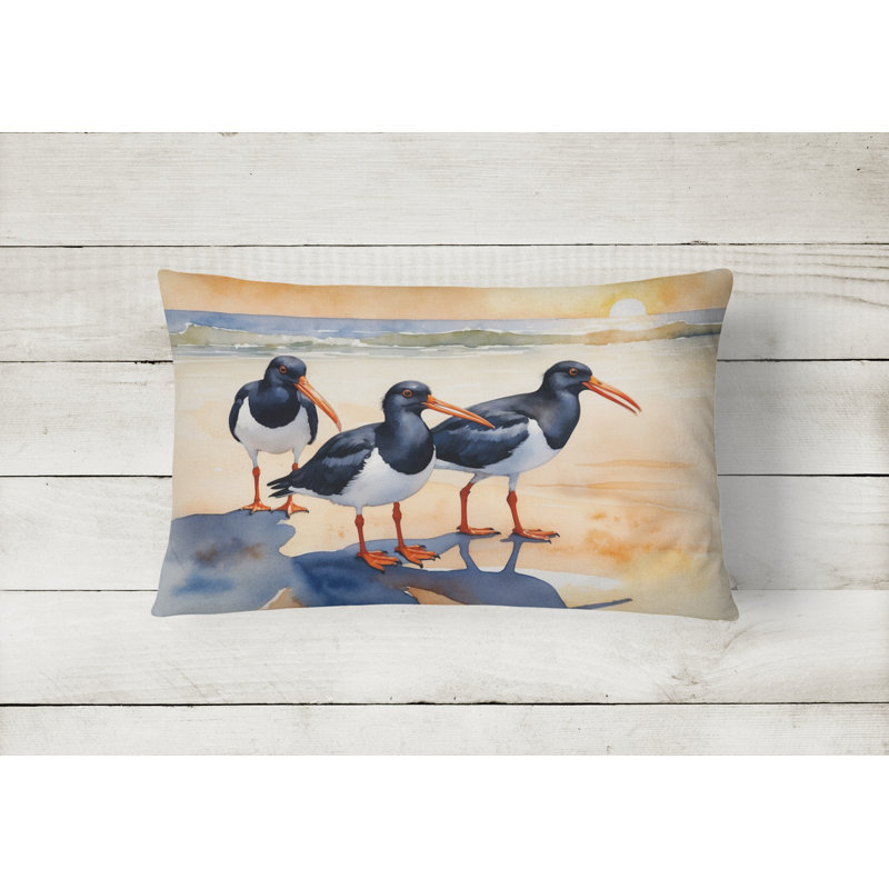 Coussin Oystercatchers, Rectangle H 12 po x l 16 po