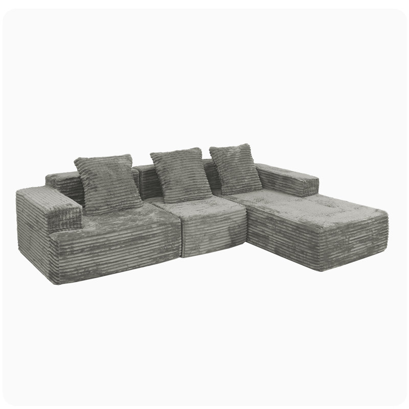 Canapé modulaire en L Boneless