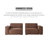 Brown Genuine Leather Modular Sofa cushion couch