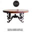 High End Wrought Iron Coffee Table with a 48” Round stylish Natural Copper Top