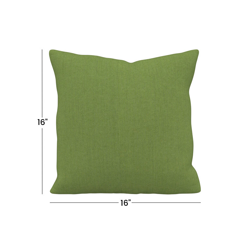 Coussin décoratif intérieur / extérieur Gabi Sunbrella®, Carré 16 po, Spectre Sunbrella® coriandre