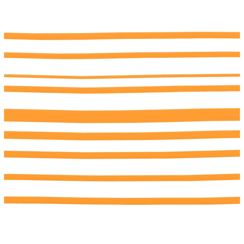 Coussins décoratifs à rayures horizontales orange, 20 x 20 inches