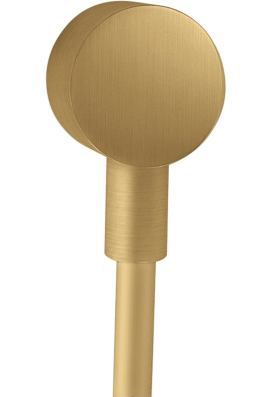 AXOR Showersolutions Wall Outlet With Check Valves, Brushed Gold Optic