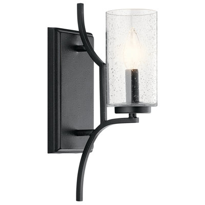 Vannoy Steel Candle Wall Light