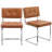 Aveon 19.3" H Mid-Century Modern Tufted Faux Leather Side Dining Chair with Steel Frame-353112185-375947237