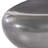 Polished Aluminum River Stone Solid Coffee Table-467280224-413934603