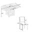 Ensemble de table de salle à manger extensible pour 4 à 5 pièces Farmhouse-130171888