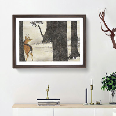 Deer in a Forest by Shibata Zeshin - Picture Frame Painting Print