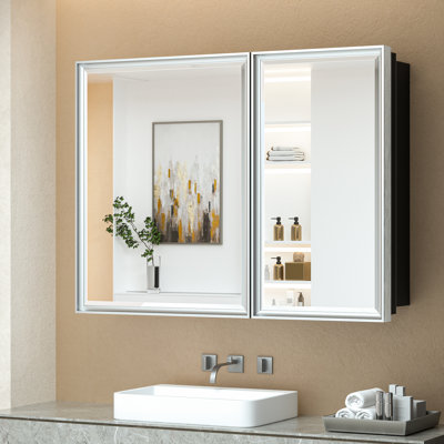 Armoire à pharmacie avec miroir et tablettes Cyrille
