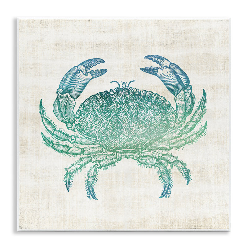 Plaque murale Ombre Crab Impression, design par Susan Arnot
