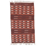 High-Quality Hand-Knotted Red Area Rug