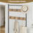 3-In-1 Entryway Hall Tree With Storage Bench, Shoe Rack And Adjustable Hooks, Rustic Wood Look Accent Furniture With Sturdy Metal Frame For Home Organization