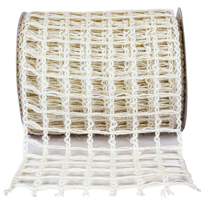 Grand Net Jute Wired Edge Ribbon