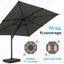Grand parasol de patio en porte-à-faux carré 10 pi avec rotation à 360 °-2058401848