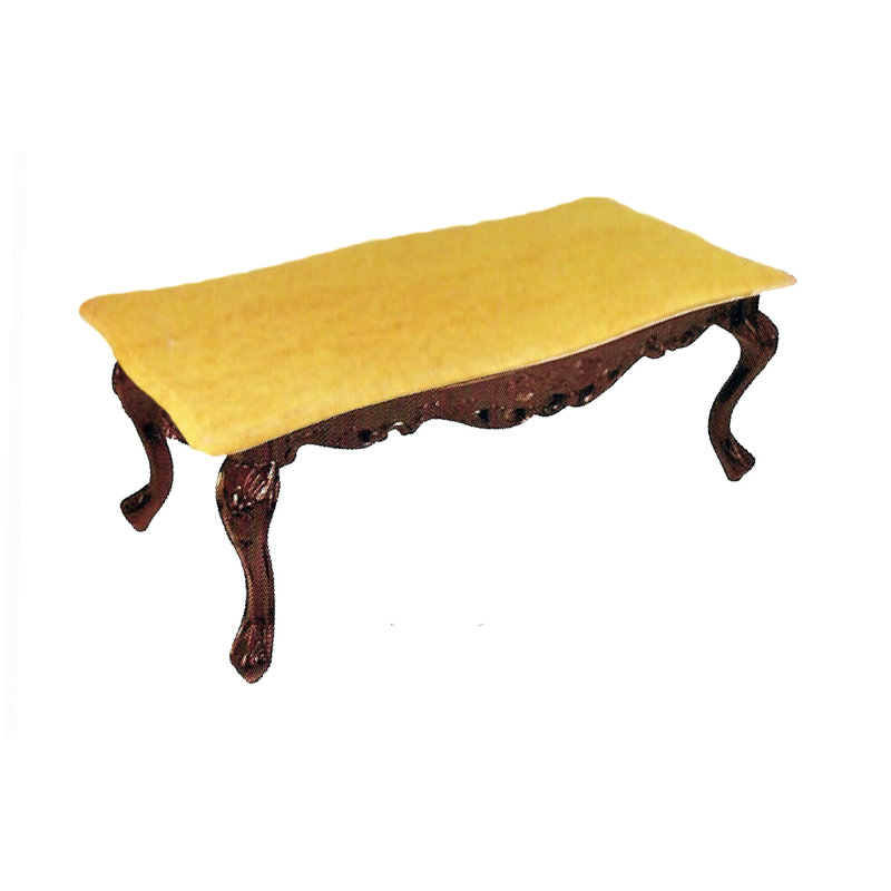 Table basse 4 pieds Rifton, Acajou, Chameau